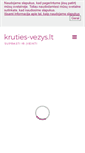 Mobile Screenshot of kruties-vezys.lt